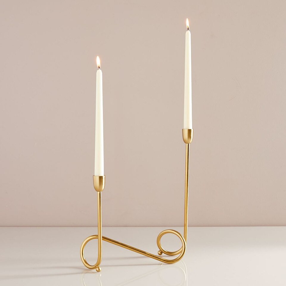 West Elm Modern Metal Taper Candelabra